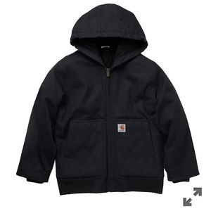 Boys Carhart jacket worn once. Retails for $70. asking $45.  Medium 10/12